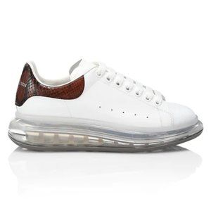 Alexander McQueen Men's Gel Sole Leather Sneakers